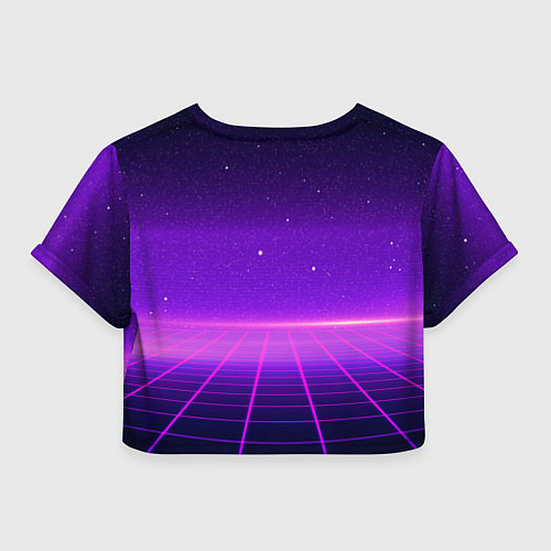 Женский топ Bones retrowave / 3D-принт – фото 2