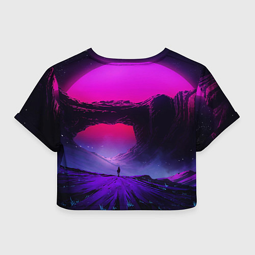 Женский топ A Journey on the planet / 3D-принт – фото 2