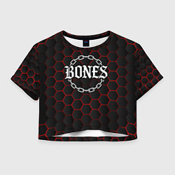 Женский топ Bones лого в цепях