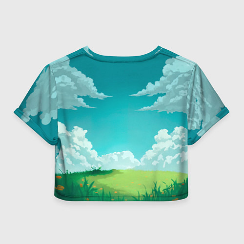 Женский топ Уточка в кимоно под миниатюрным деревом / 3D-принт – фото 2