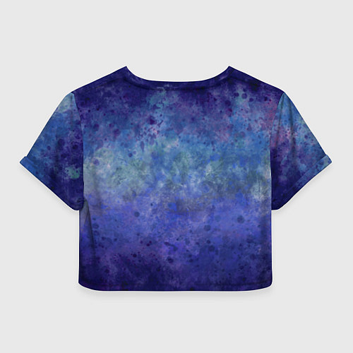 Женский топ Абстракция - blue tunnel / 3D-принт – фото 2