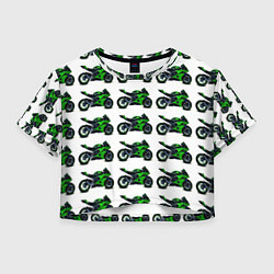 Женский топ Motorbike green