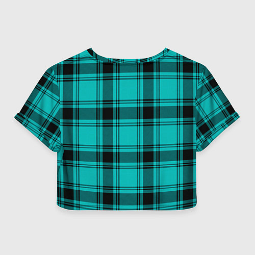 Женский топ Checkered blue / 3D-принт – фото 2