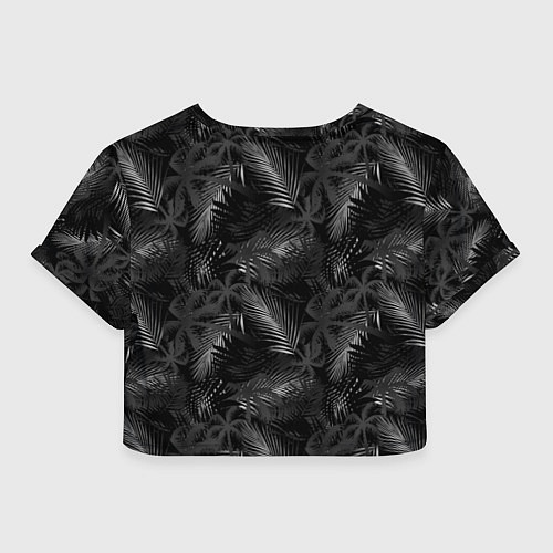 Женский топ Palm black and white / 3D-принт – фото 2