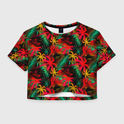 Женский топ Palm yellow red