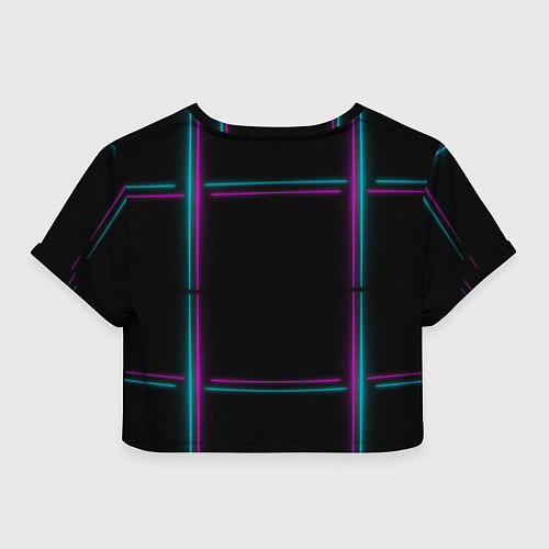 Женский топ Neon pink light blue / 3D-принт – фото 2