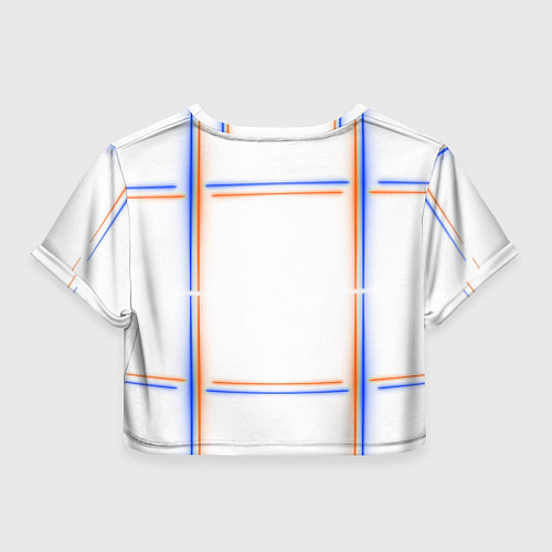 Женский топ Neon white orange blue / 3D-принт – фото 2