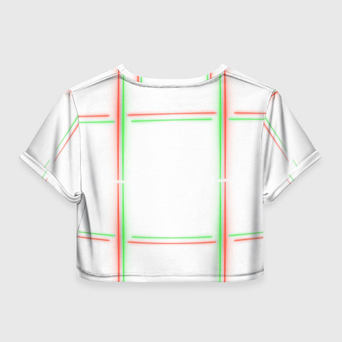 Женский топ Neon light green red / 3D-принт – фото 2