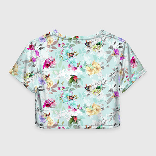 Женский топ Леди Гага в платье из листьев и цветов / 3D-принт – фото 2