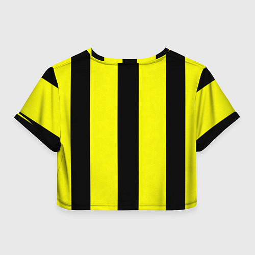 Женский топ Color yellow black line / 3D-принт – фото 2