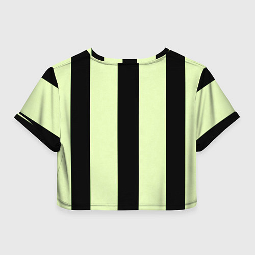 Женский топ Color light green black line / 3D-принт – фото 2
