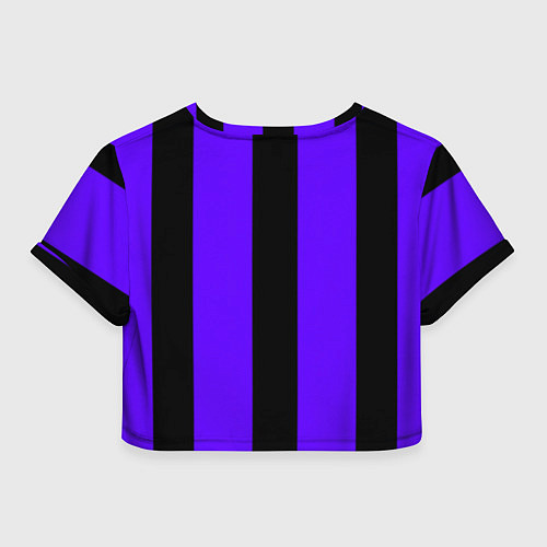 Женский топ Color purple black stripes / 3D-принт – фото 2