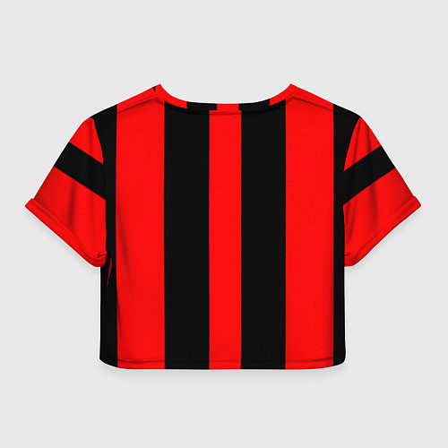 Женский топ Color black red lines / 3D-принт – фото 2