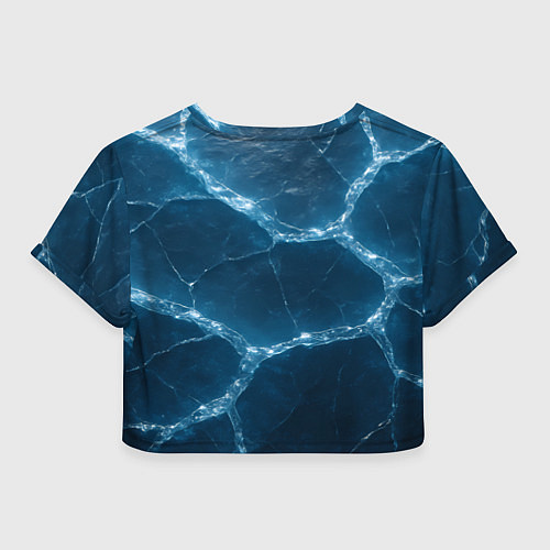 Женский топ ВМФ Волк на фоне льда / 3D-принт – фото 2