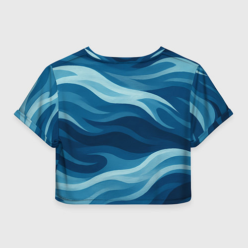 Женский топ ВМФ корабль на фоне заката / 3D-принт – фото 2