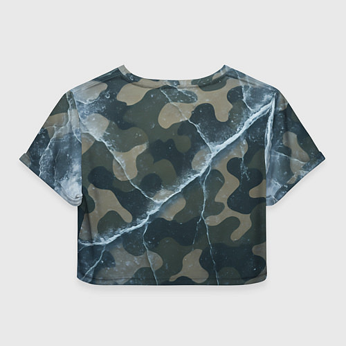 Женский топ Ледяной камуфляж / 3D-принт – фото 2