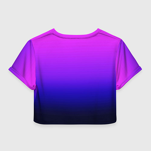 Женский топ Омбре синий градиент Future Dusk / 3D-принт – фото 2