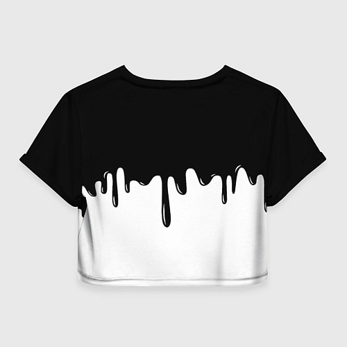 Женский топ Doom logo жидкие краски / 3D-принт – фото 2