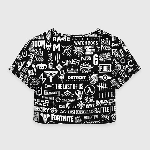 Женский топ Doom логотипы всех игр / 3D-принт – фото 2