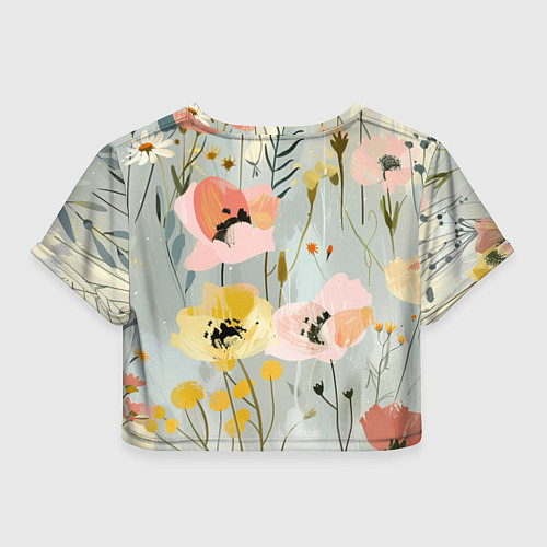 Женский топ Цветы и цветочки / 3D-принт – фото 2