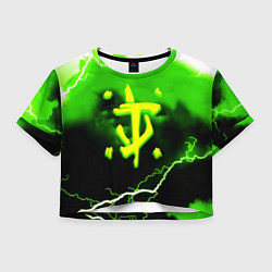 Женский топ Doom шторм кислотное лого