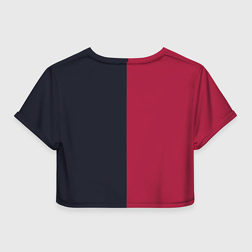 Женский топ Солнце красно-синее / 3D-принт – фото 2