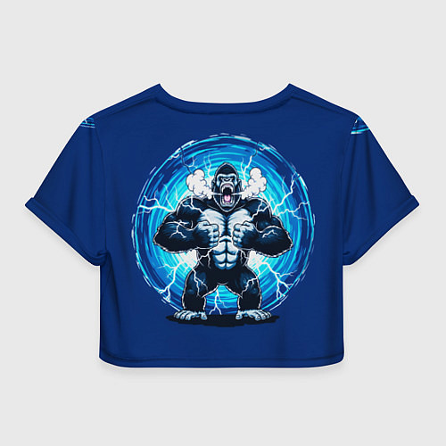 Женский топ Горилла показывает свою силу / 3D-принт – фото 2