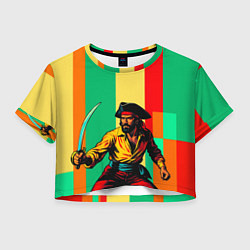 Женский топ Пират поп-арт