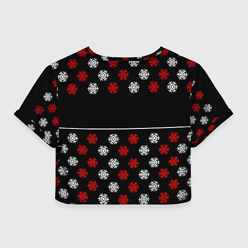 Женский топ Doom winter pattern steel / 3D-принт – фото 2