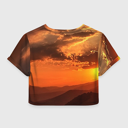 Женский топ Закат на перевале актопрак / 3D-принт – фото 2