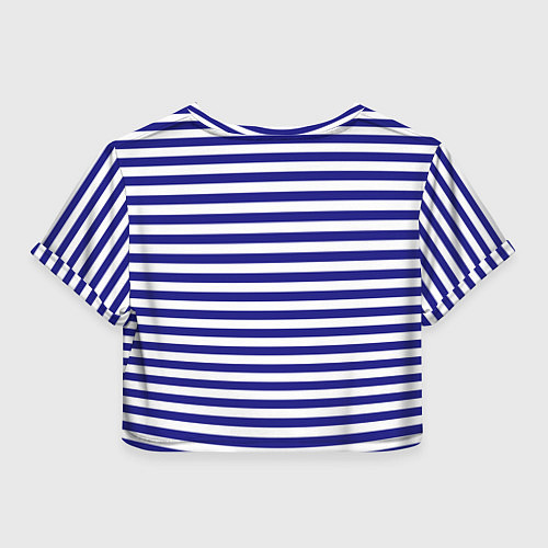 Женский топ ВМФ текстура тельняшки / 3D-принт – фото 2