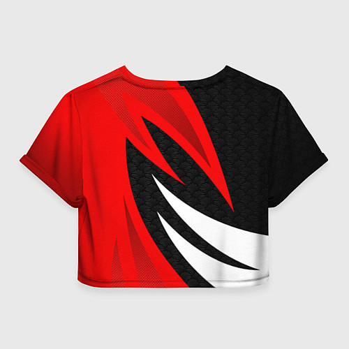 Женский топ Митсубиси - красный спорт / 3D-принт – фото 2