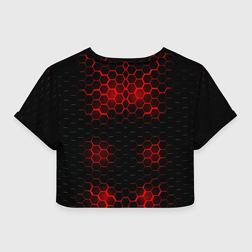 Женский топ Арсенал красные соты / 3D-принт – фото 2