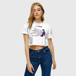 Футболка 3D укороченная женская J-Hope - BTS, цвет: 3D-принт — фото 2