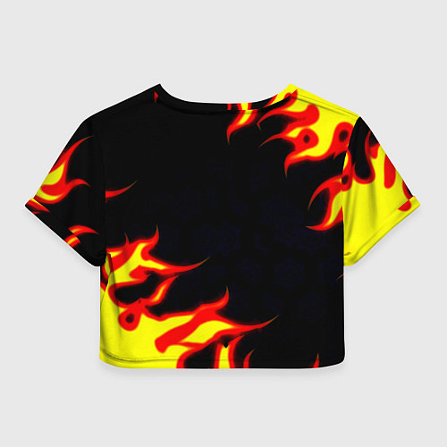 Женский топ Монако огненный фон текстура / 3D-принт – фото 2
