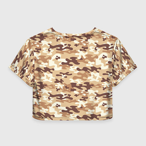 Женский топ Камуфляж армия / 3D-принт – фото 2