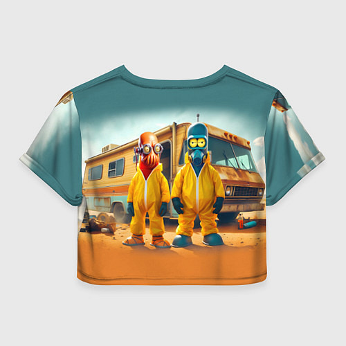 Женский топ Zoidberg and Bender - Breaking bad soap opera / 3D-принт – фото 2