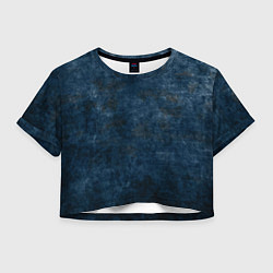 Женский топ Абстракция - old blue wall with black stains