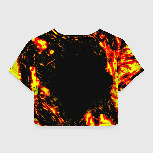 Женский топ Borussia огненные краски / 3D-принт – фото 2