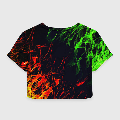 Женский топ Borussia flame toxic / 3D-принт – фото 2