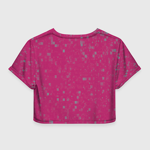 Женский топ Color pink brown squares / 3D-принт – фото 2