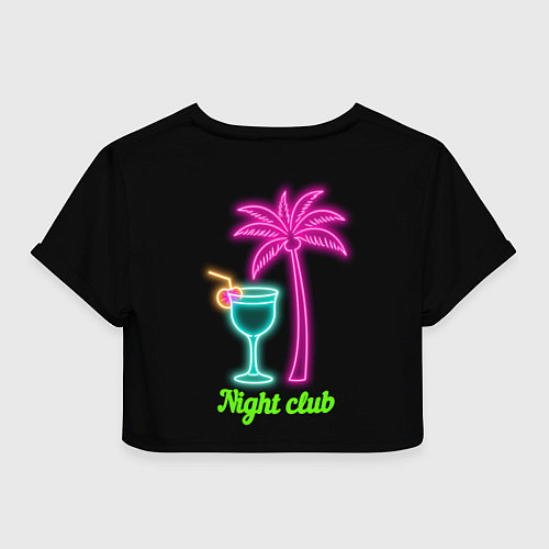 Женский топ Night club neon / 3D-принт – фото 2