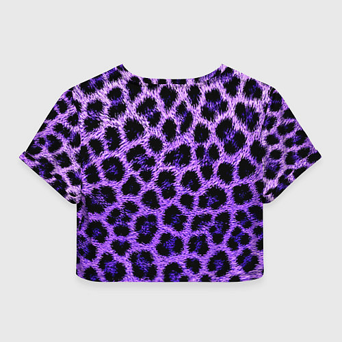 Женский топ Леопардовый фиолетовый / 3D-принт – фото 2