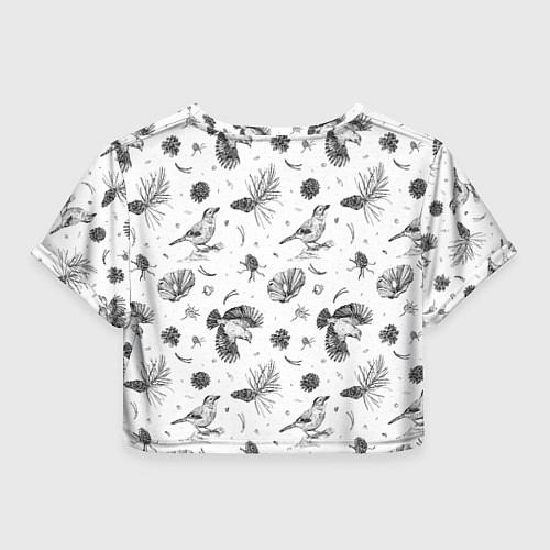 Женский топ Сойка в Бузулукском бору / 3D-принт – фото 2