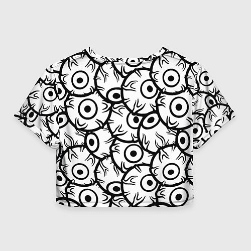 Женский топ Borussia глаза текстура / 3D-принт – фото 2