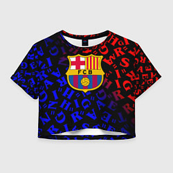 Женский топ Barcelona градиент символы