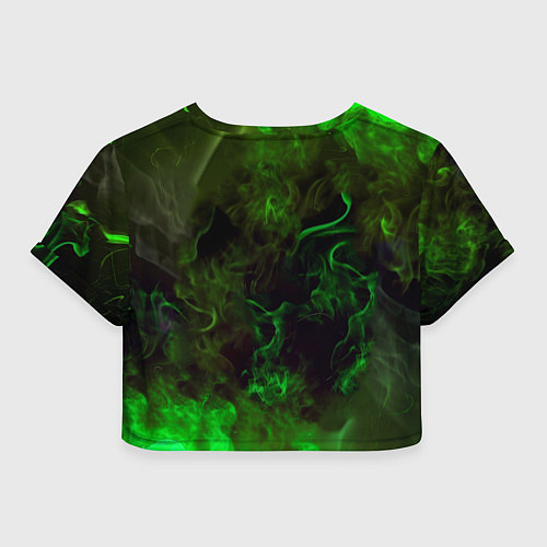 Женский топ Интер кислотный огонь / 3D-принт – фото 2