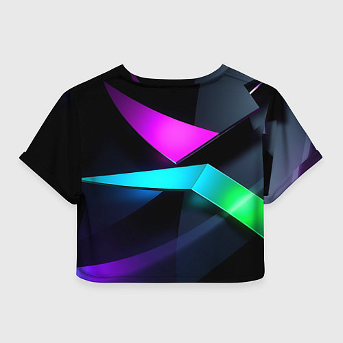 Женский топ Neon colored geometric / 3D-принт – фото 2