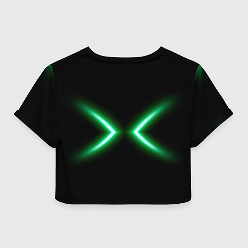 Женский топ Neon green lines / 3D-принт – фото 2