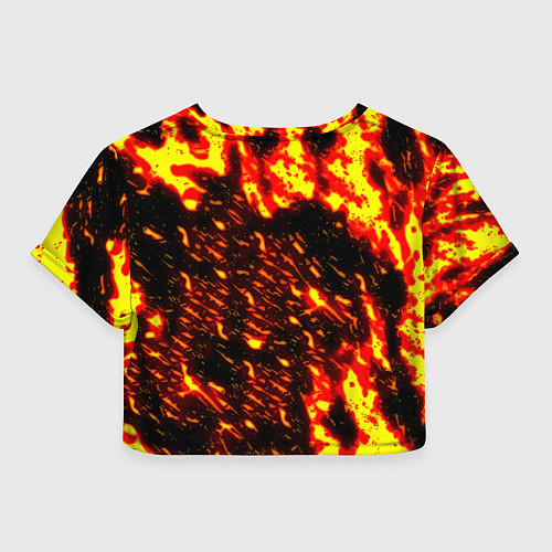 Женский топ Juventus огненные краски / 3D-принт – фото 2